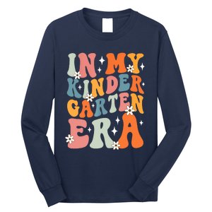 In My Kindergarten Era Groovy Back To School Kinder Teacher Long Sleeve Shirt