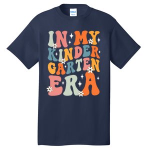 In My Kindergarten Era Groovy Back To School Kinder Teacher Tall T-Shirt