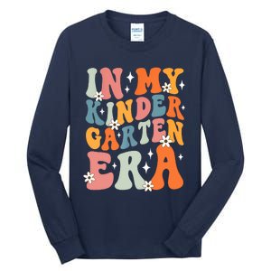 In My Kindergarten Era Groovy Back To School Kinder Teacher Tall Long Sleeve T-Shirt