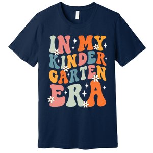 In My Kindergarten Era Groovy Back To School Kinder Teacher Premium T-Shirt