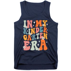 In My Kindergarten Era Groovy Back To School Kinder Teacher Tank Top