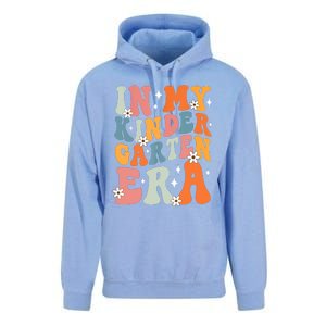 In My Kindergarten Era Groovy Back To School Kinder Teacher Unisex Surf Hoodie