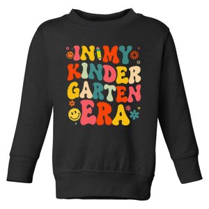 In My Kindergarten Era Retro Back To School Teacher Student Gift Toddler Sweatshirt