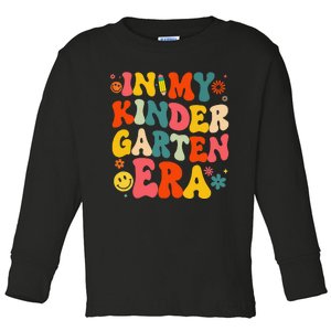 In My Kindergarten Era Retro Back To School Teacher Student Gift Toddler Long Sleeve Shirt