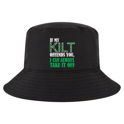 If My Kilt Offends You Funny St. Patrick's Day Cool Comfort Performance Bucket Hat