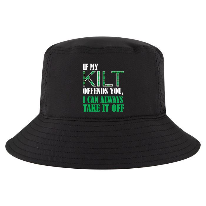 If My Kilt Offends You Funny St. Patrick's Day Cool Comfort Performance Bucket Hat