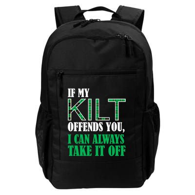 If My Kilt Offends You Funny St. Patrick's Day Backpack