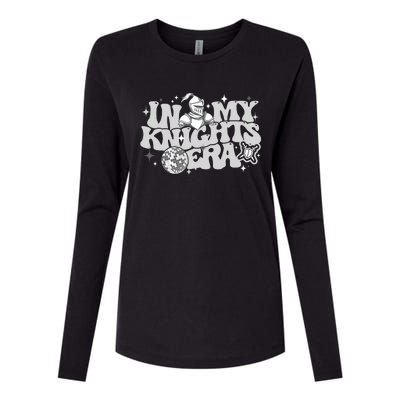 In My Knights Era Back To School Mascot Spirit Game Squad Womens Cotton Relaxed Long Sleeve T-Shirt