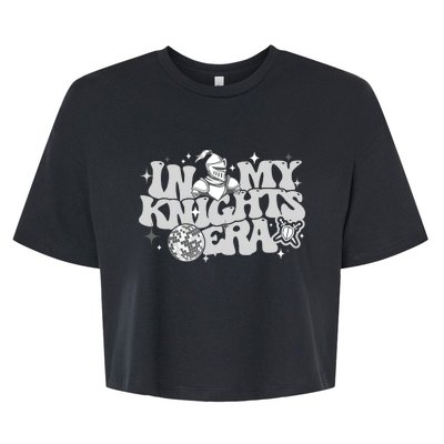 In My Knights Era Back To School Mascot Spirit Game Squad Bella+Canvas Jersey Crop Tee