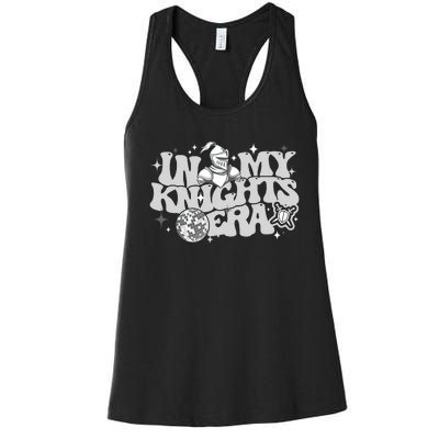 In My Knights Era Back To School Mascot Spirit Game Squad Women's Racerback Tank