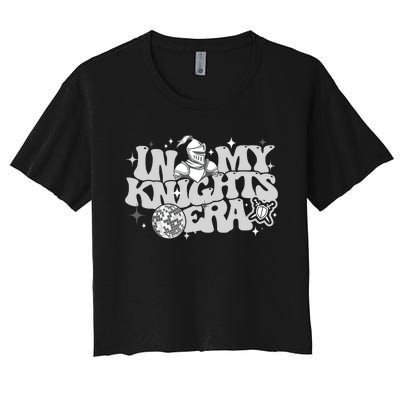 In My Knights Era Back To School Mascot Spirit Game Squad Women's Crop Top Tee