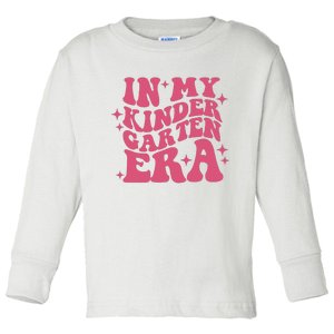 In My Kindergarten Era Retro Kindergartener Back To School Toddler Long Sleeve Shirt