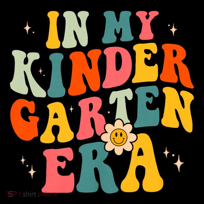 In My Kindergarten Teacher Era Kinder Groovy Retro T-Shirt