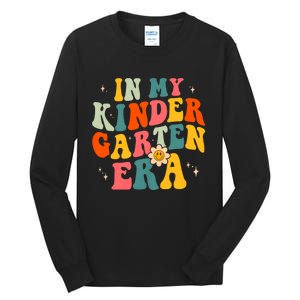 In My Kindergarten Teacher Era Kinder Groovy Retro Tall Long Sleeve T-Shirt