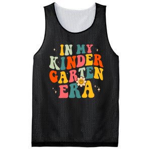 In My Kindergarten Teacher Era Kinder Groovy Retro Mesh Reversible Basketball Jersey Tank