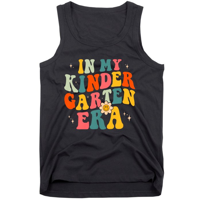 In My Kindergarten Teacher Era Kinder Groovy Retro Tank Top