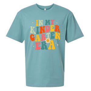 In My Kindergarten Teacher Era Kinder Groovy Retro Sueded Cloud Jersey T-Shirt