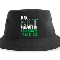 If My Kilt Offends You - Funny St. Patrick's Day Sustainable Bucket Hat