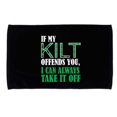 If My Kilt Offends You - Funny St. Patrick's Day Microfiber Hand Towel