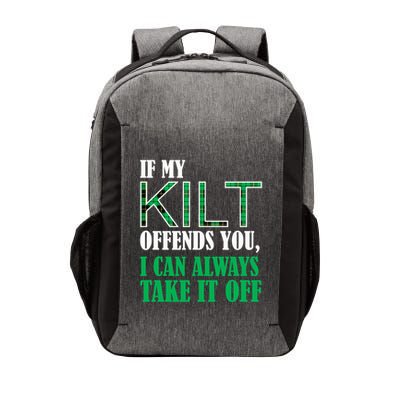 If My Kilt Offends You - Funny St. Patrick's Day Vector Backpack
