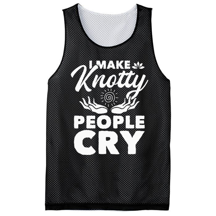 I Make Knotty People Cry Massage Therapist Massotherapist Mesh Reversible Basketball Jersey Tank