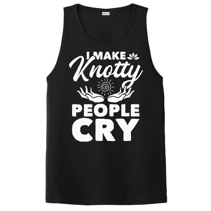 I Make Knotty People Cry Massage Therapist Massotherapist PosiCharge Competitor Tank