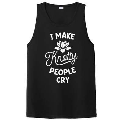 I Make Knotty People Cry Funny Massage Therapist Therapy PosiCharge Competitor Tank