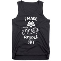 I Make Knotty People Cry Funny Massage Therapist Therapy Tank Top