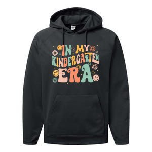 In My Kindergarten Era Retro Back To School Teacher Student Performance Fleece Hoodie