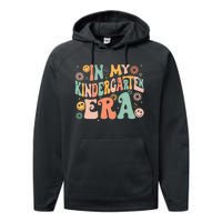 In My Kindergarten Era Retro Back To School Teacher Student Performance Fleece Hoodie