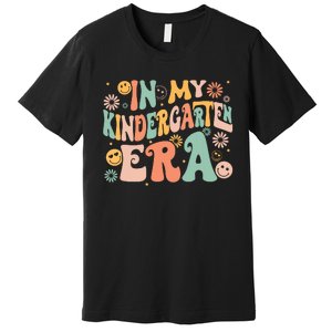 In My Kindergarten Era Retro Back To School Teacher Student Premium T-Shirt