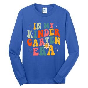 In My Kindergarten Teacher Era Kinder Groovy Retro Tall Long Sleeve T-Shirt