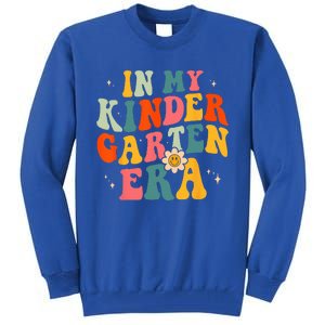 In My Kindergarten Teacher Era Kinder Groovy Retro Tall Sweatshirt