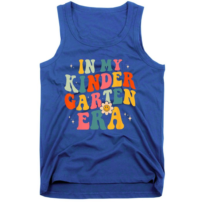 In My Kindergarten Teacher Era Kinder Groovy Retro Tank Top