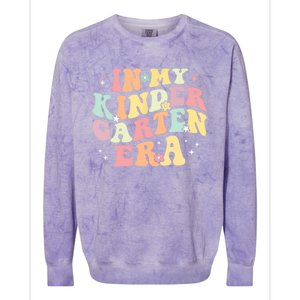 In My Kindergarten Era Retro Back To School Teacher Student Colorblast Crewneck Sweatshirt