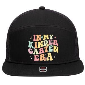 In My Kindergarten Era Retro Back To School Teacher Student 7 Panel Mesh Trucker Snapback Hat