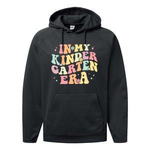 In My Kindergarten Era Retro Back To School Teacher Student Performance Fleece Hoodie