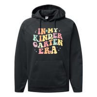 In My Kindergarten Era Retro Back To School Teacher Student Performance Fleece Hoodie