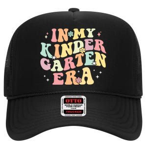 In My Kindergarten Era Retro Back To School Teacher Student High Crown Mesh Back Trucker Hat