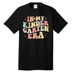 In My Kindergarten Era Retro Back To School Teacher Student Tall T-Shirt