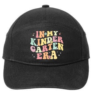 In My Kindergarten Era Retro Back To School Teacher Student 7-Panel Snapback Hat