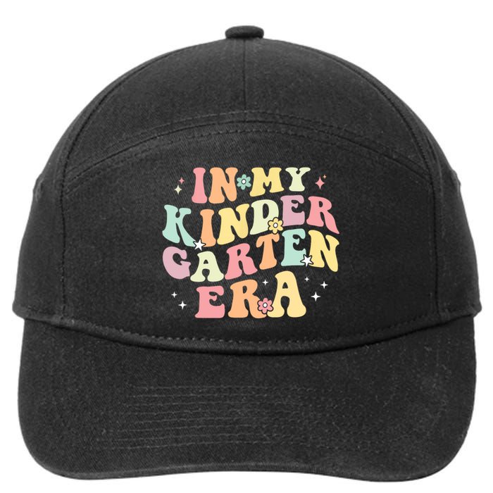 In My Kindergarten Era Retro Back To School Teacher Student 7-Panel Snapback Hat