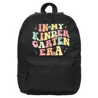 In My Kindergarten Era Retro Back To School Teacher Student 16 in Basic Backpack