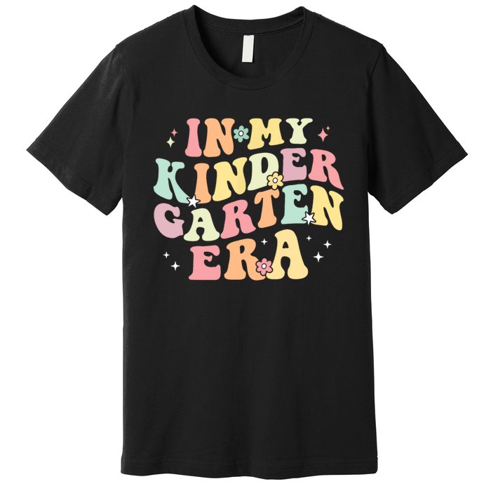 In My Kindergarten Era Retro Back To School Teacher Student Premium T-Shirt