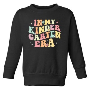 In My Kindergarten Era Retro Back To School Teacher Student Toddler Sweatshirt