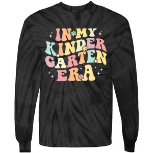 In My Kindergarten Era Retro Back To School Teacher Student Tie-Dye Long Sleeve Shirt