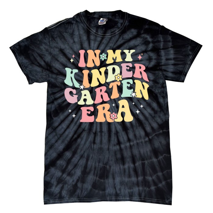 In My Kindergarten Era Retro Back To School Teacher Student Tie-Dye T-Shirt