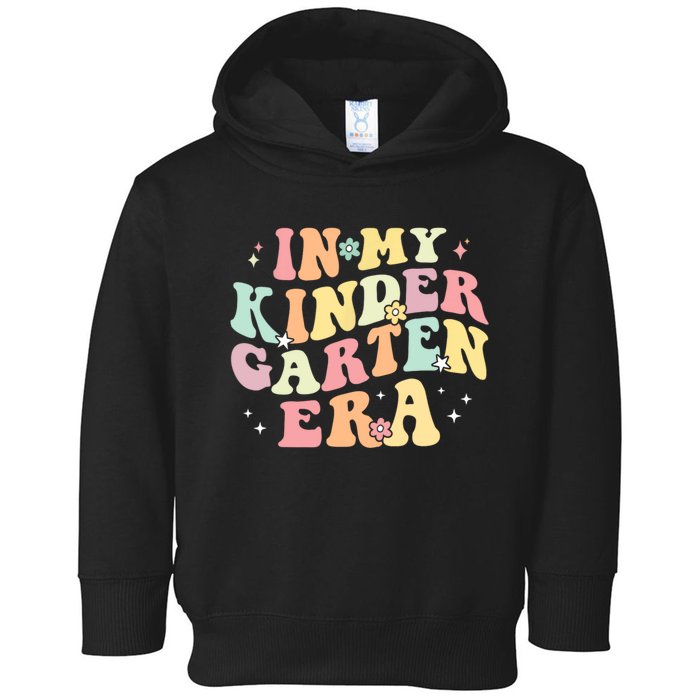 In My Kindergarten Era Retro Back To School Teacher Student Toddler Hoodie