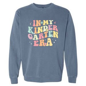 In My Kindergarten Era Retro Back To School Teacher Student Garment-Dyed Sweatshirt