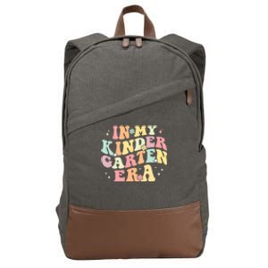 In My Kindergarten Era Retro Back To School Teacher Student Cotton Canvas Backpack